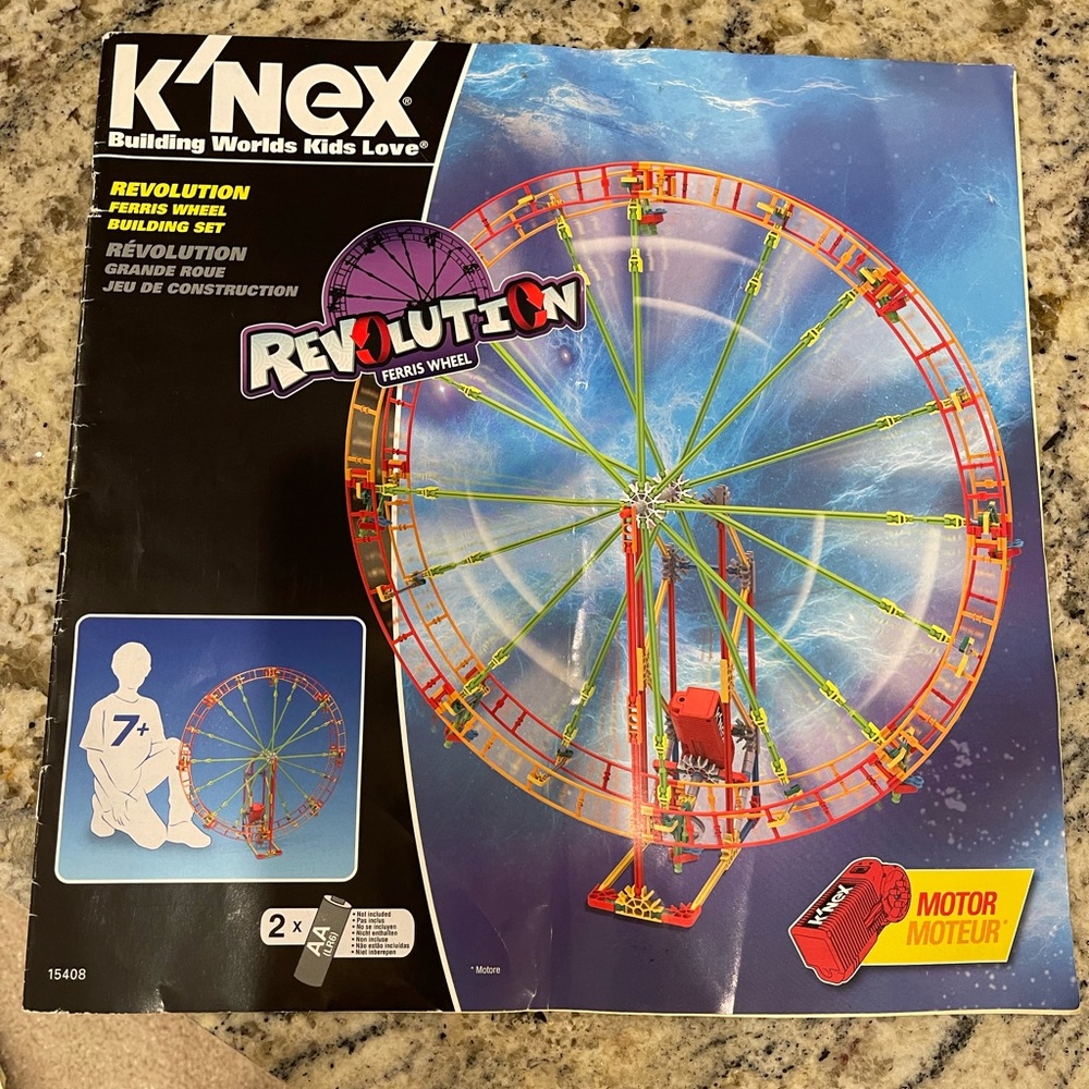K’NEX Revolution Ferris Wheel Instruction Manual Book